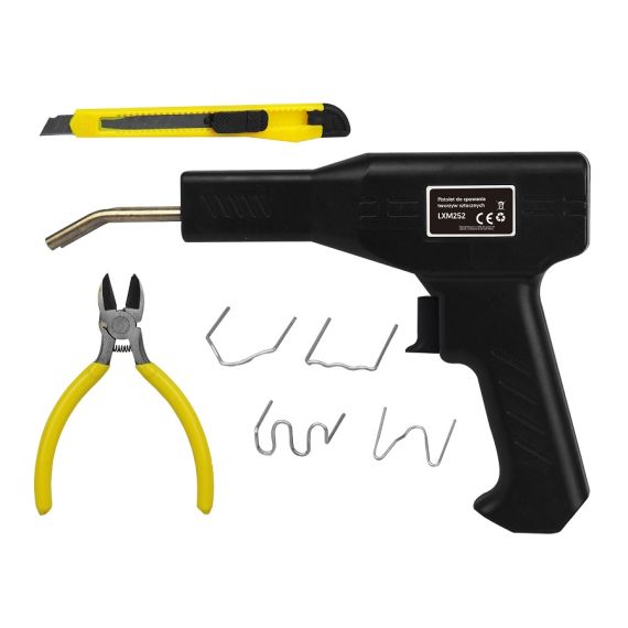 Kit pistola per saldatura plastica con 400 punte saldanti Kit pistola per saldatura plastica con 400 punte saldanti